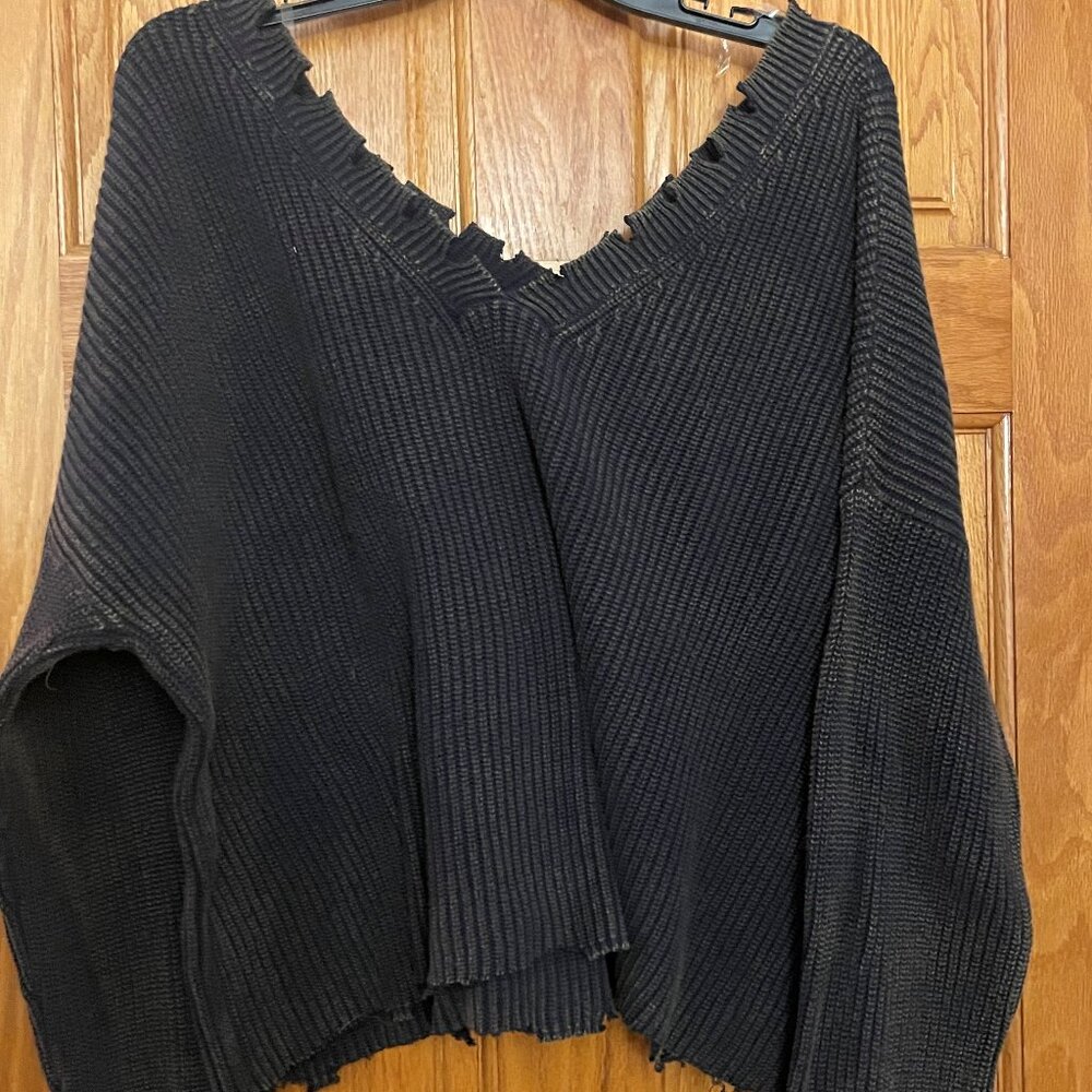 Off Shoulder Short Sweater